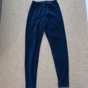 Ralph Lauren blue corduroy textured legging